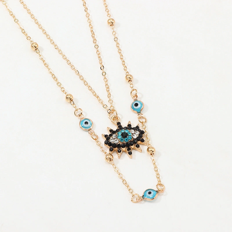 Wholesale Devil Eye Necklace Alloy