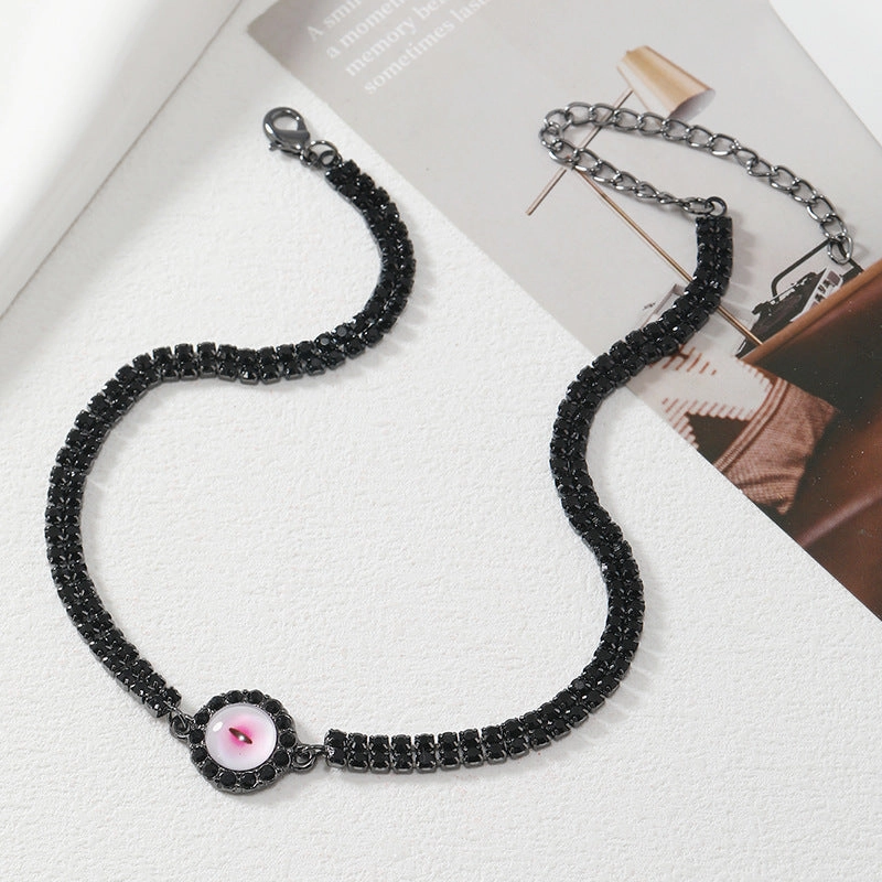 Wholesale Devil Eye Necklace Collarbone Chain