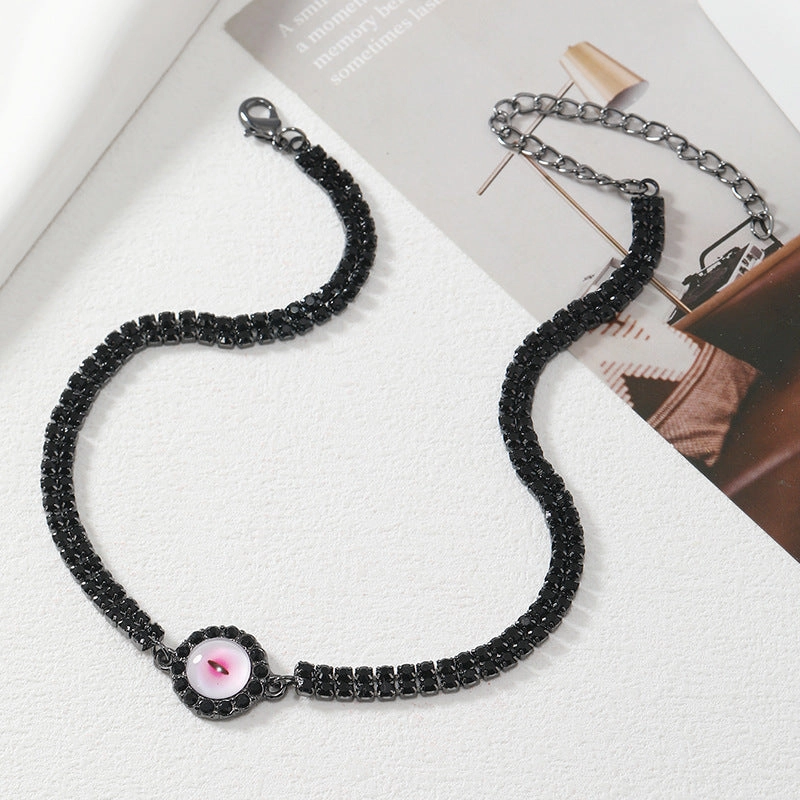 Wholesale Devil Eye Necklace Collarbone Chain