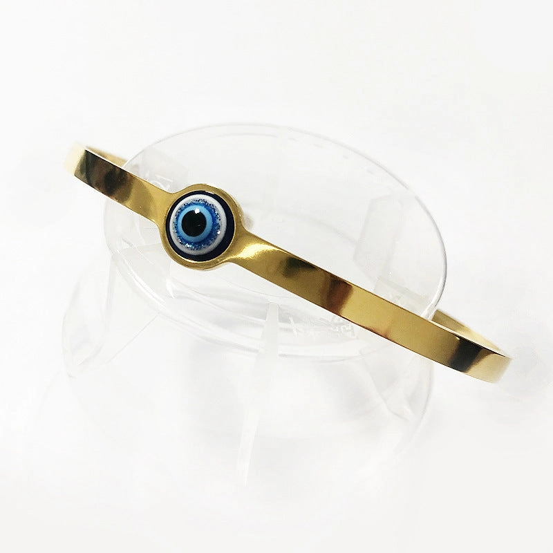 Wholesale Devil Eye Opening Adjustable Stainless Steel Titanium Steel Bracelet