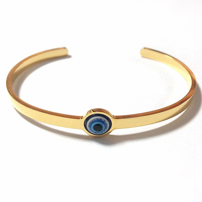 Wholesale Devil Eye Opening Adjustable Stainless Steel Titanium Steel Bracelet
