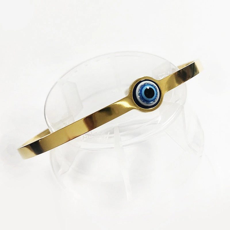 Wholesale Devil Eye Opening Adjustable Stainless Steel Titanium Steel Bracelet