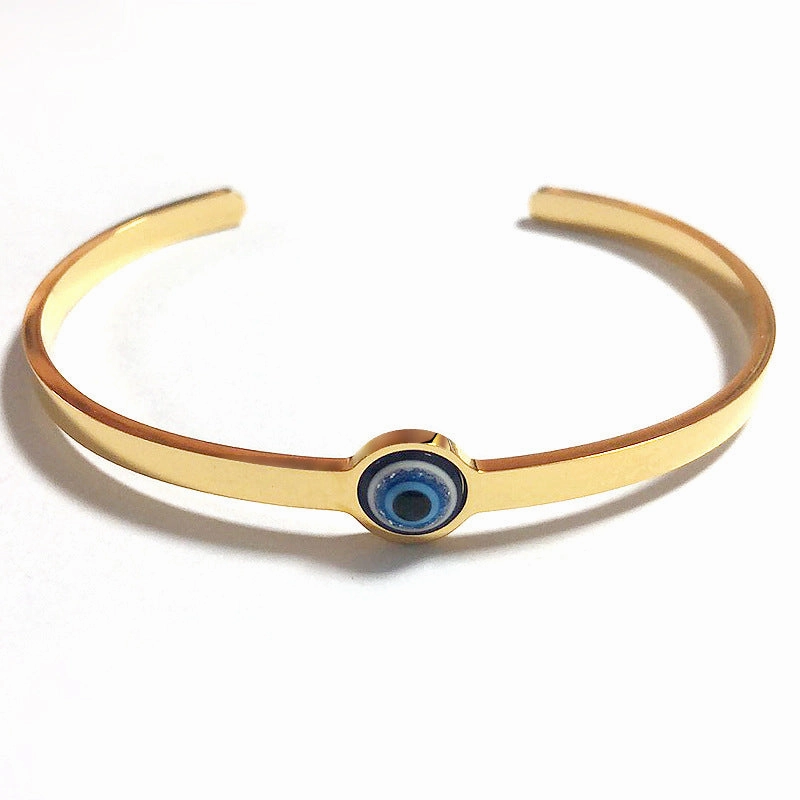 Wholesale Devil Eye Opening Adjustable Stainless Steel Titanium Steel Bracelet