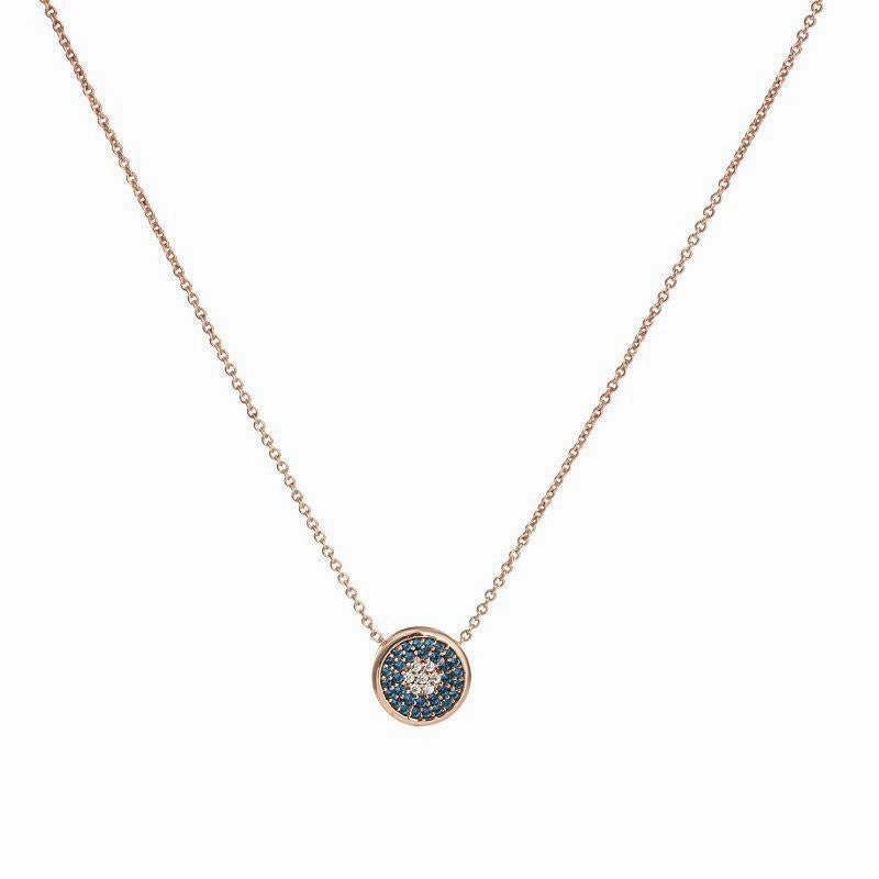 Wholesale Devil Eye Round Zircon Necklace
