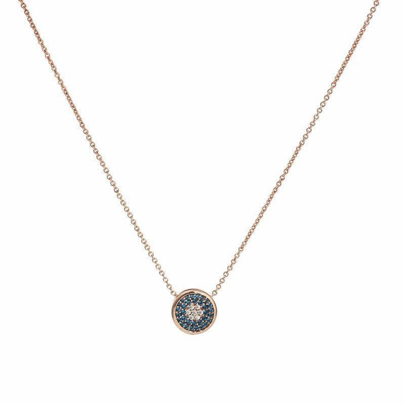 Wholesale Devil Eye Round Zircon Necklace