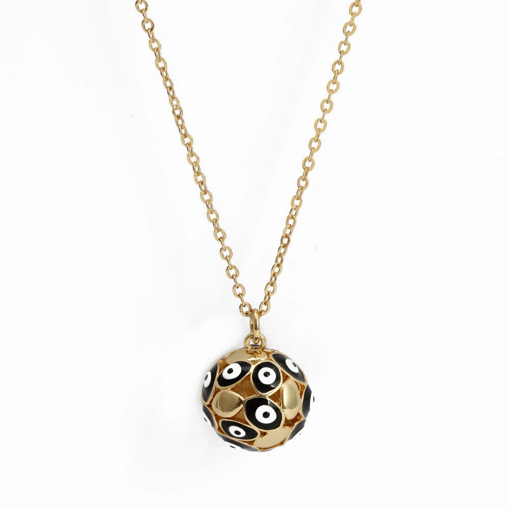 Wholesale Devil Eye Sphere Copper Necklaces