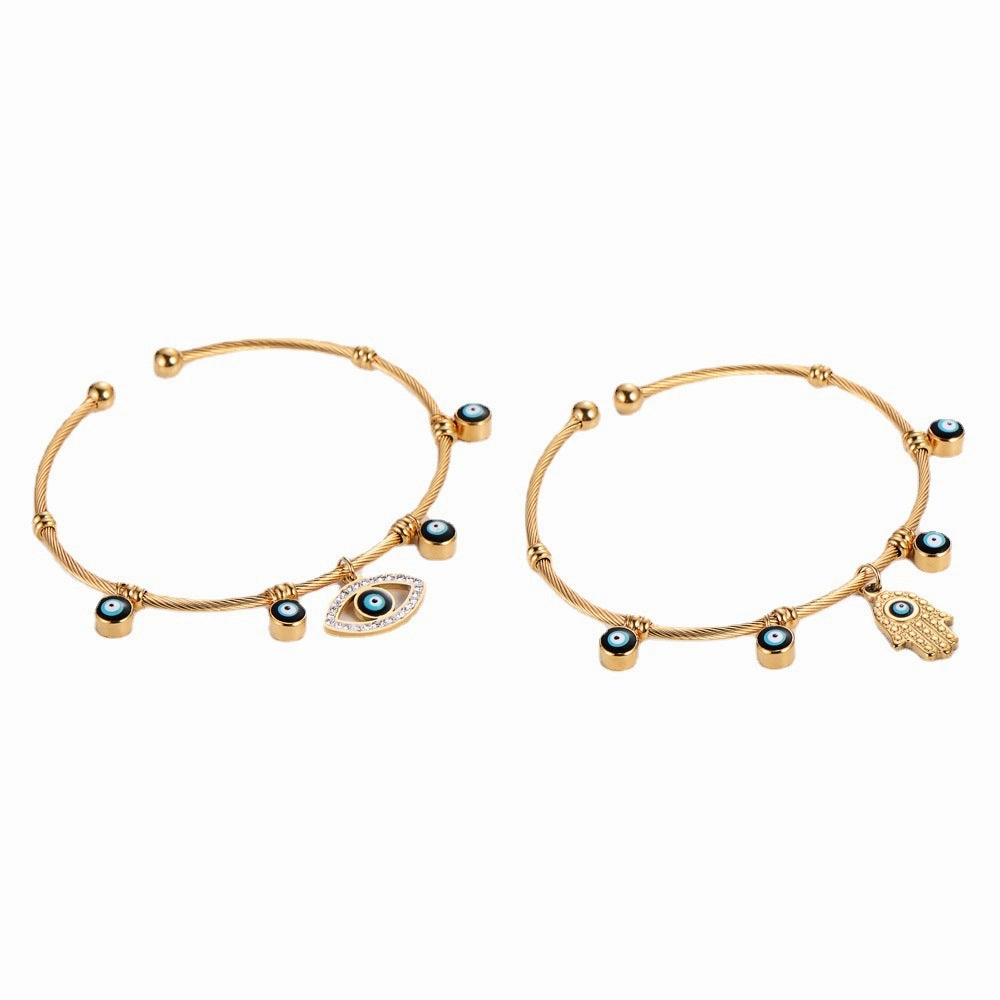 Wholesale Devil Eye Stainless Steel Bracelet