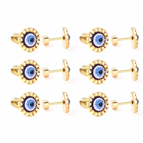 Wholesale Devil Eye Stainless Steel Ear Studs Earrings
