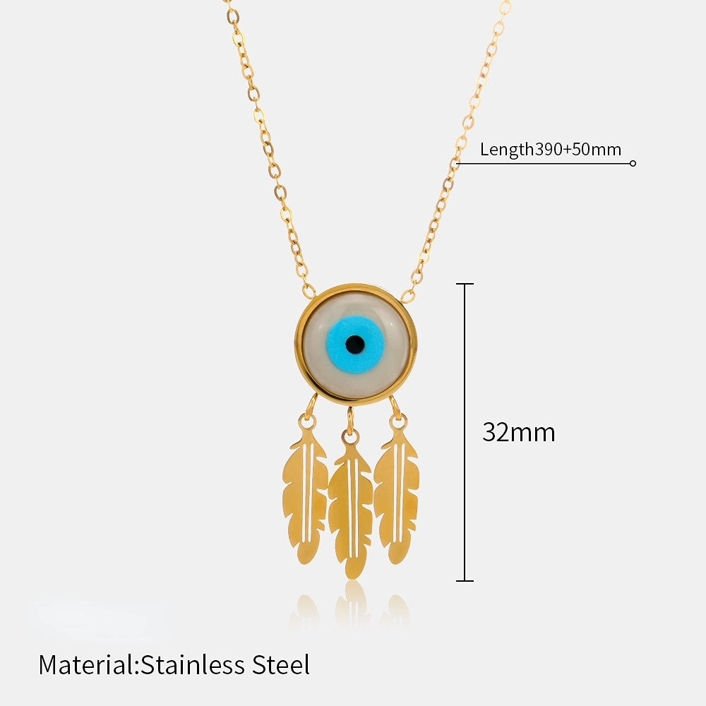 Wholesale Devil Eye Stainless Steel Necklace