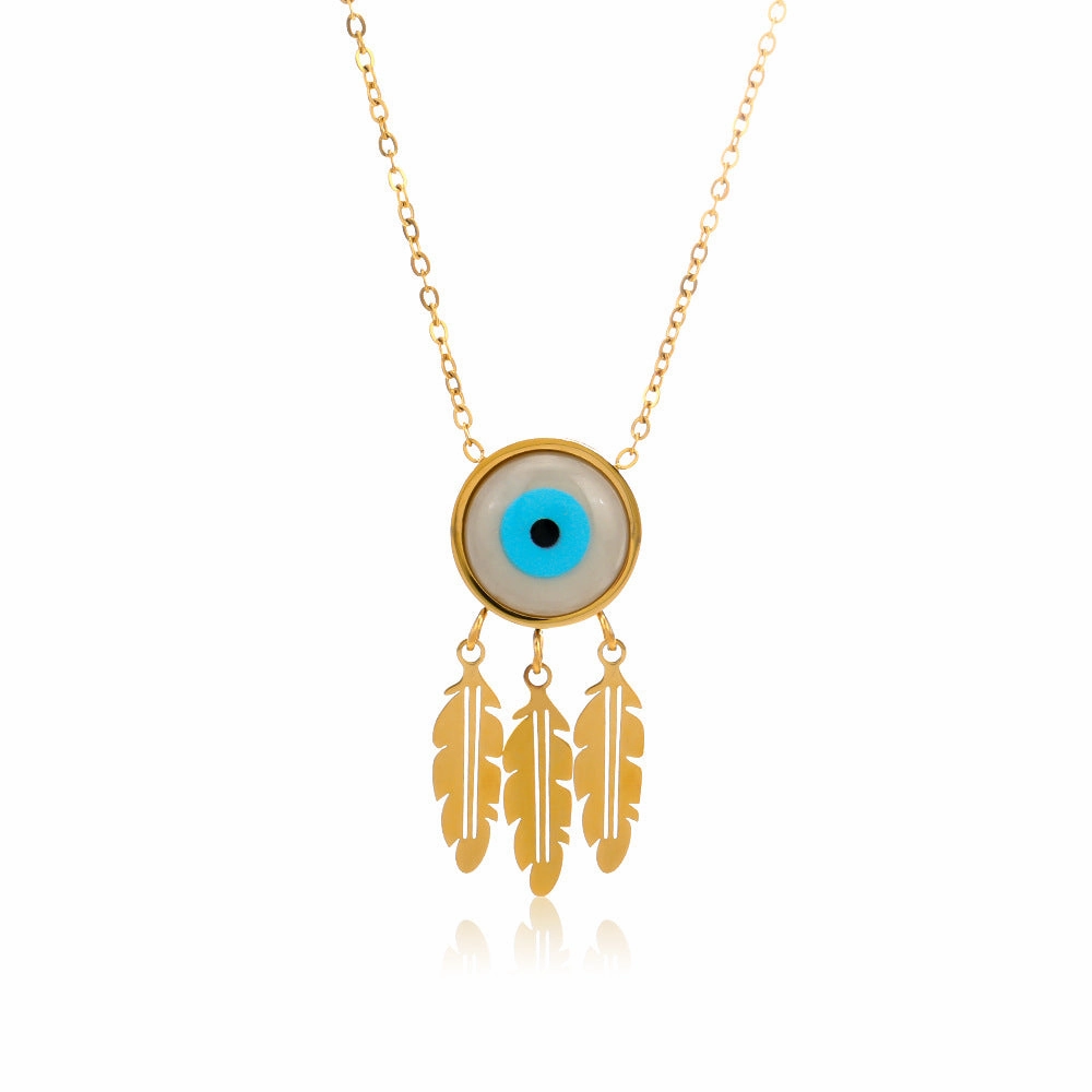 Wholesale Devil Eye Stainless Steel Necklace