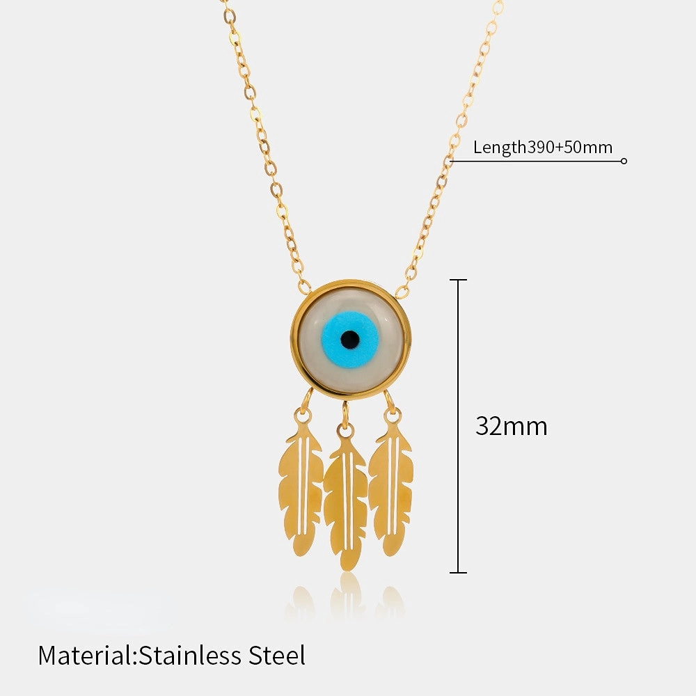 Wholesale Devil Eye Stainless Steel Necklace