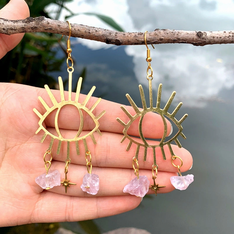 Wholesale Devil Eye Teardrop Alloy Earrings