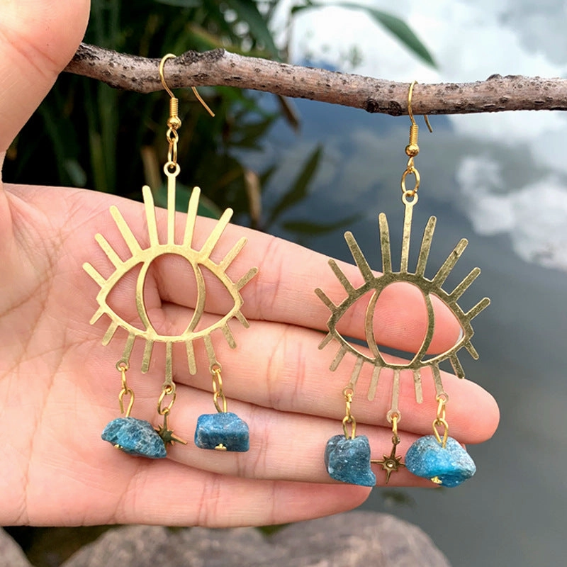Wholesale Devil Eye Teardrop Alloy Earrings