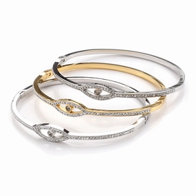 Wholesale Devil Eye Titanium Steel Diamond Bracelet