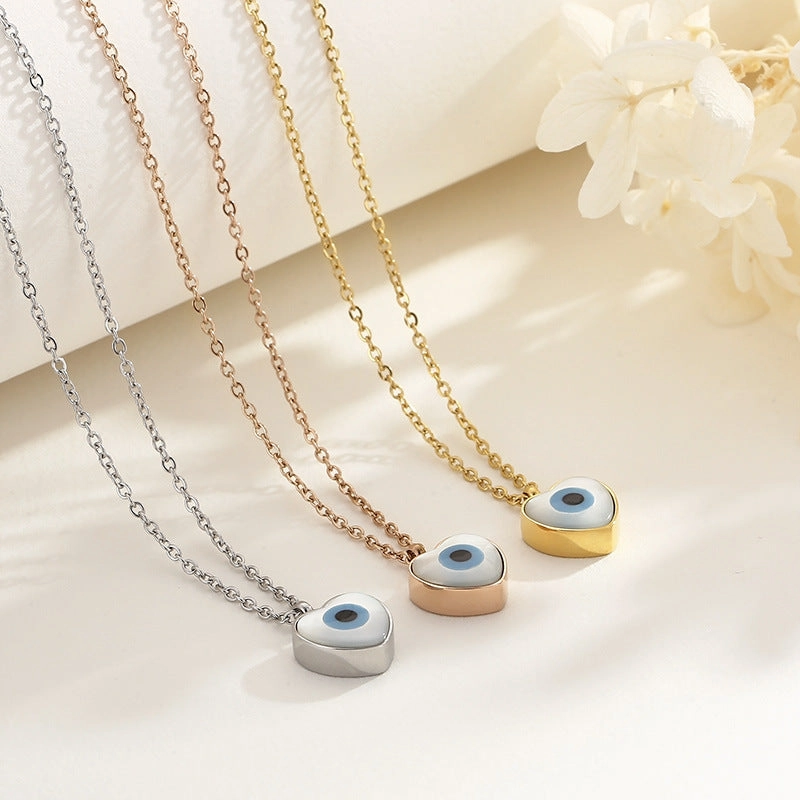 Wholesale Devil Eye Trend Gold Plated Necklaces