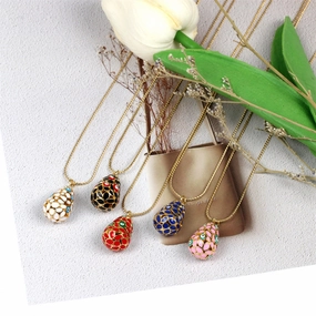 Wholesale Devil Eye Waterdrop Gold Plated Copper Necklaces