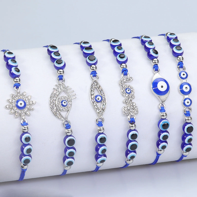 Wholesale Devil Eye Yarn Bracelet