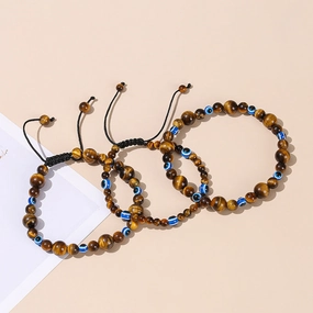 Wholesale Devil Eye Yellow Tiger Eye Bracelet