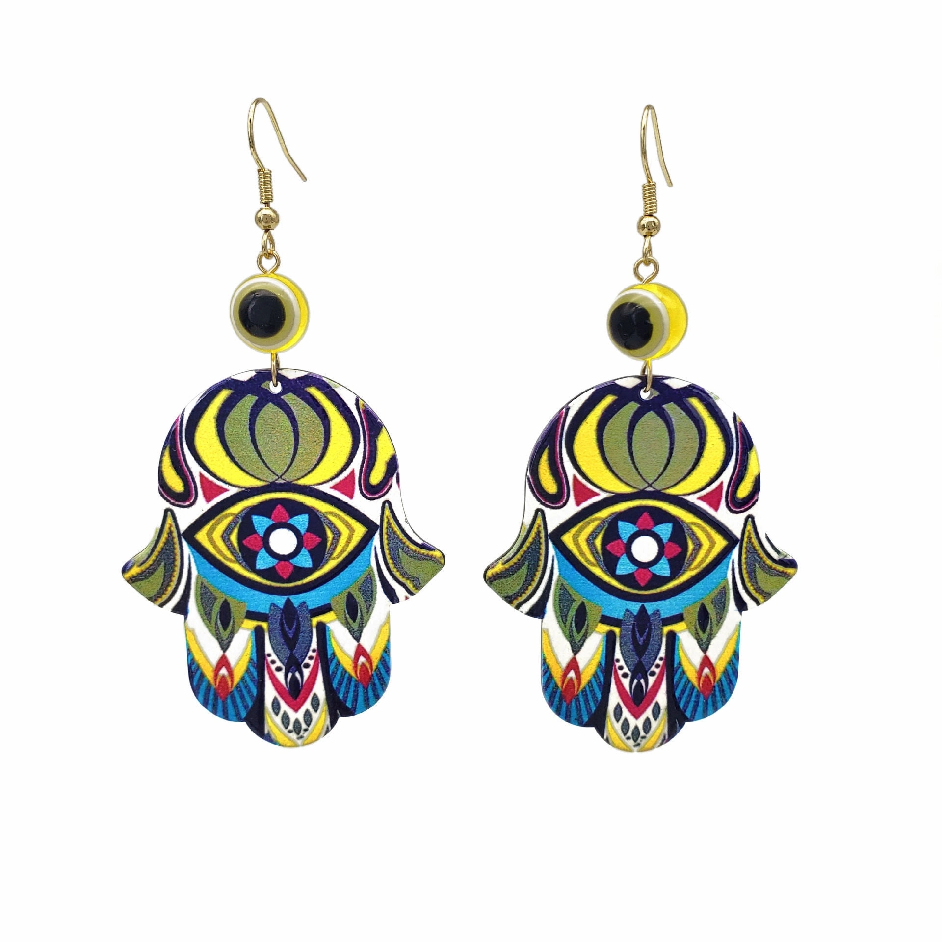 Wholesale Devil Eyes Acrylic Statemente Earrings