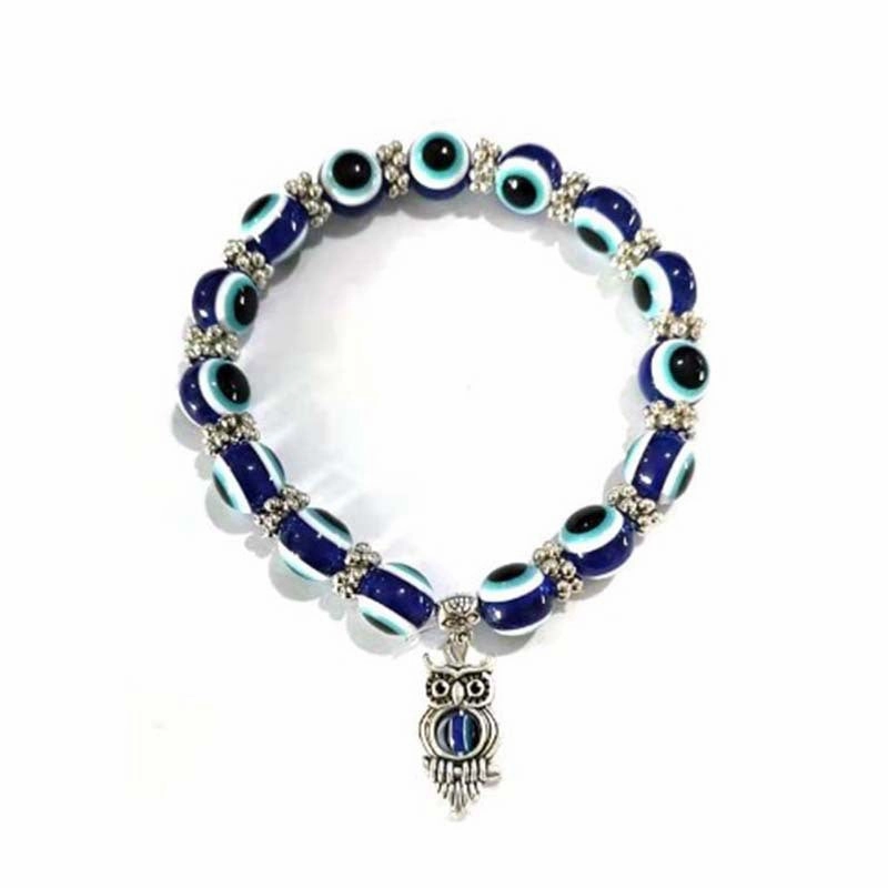 Wholesale Devil Eyes Butterfly Elephant Resin Beaded Bracelet