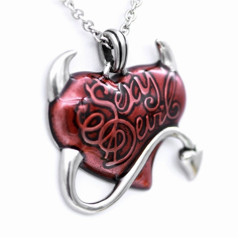 Wholesale Devil Heart Gothic Alloy Pendant