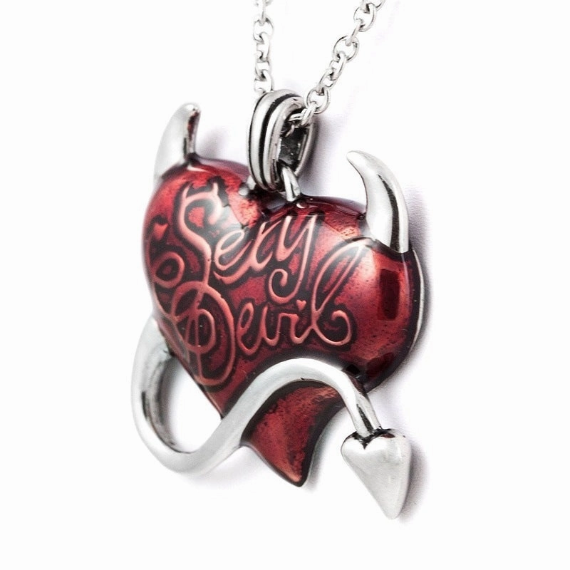 Wholesale Devil Heart Gothic Alloy Pendant