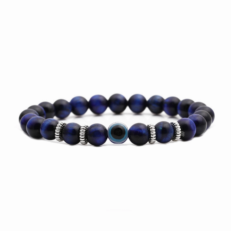 Wholesale Devil's Eye 8mm Tiger Eye Volcanic Stone Bracelets