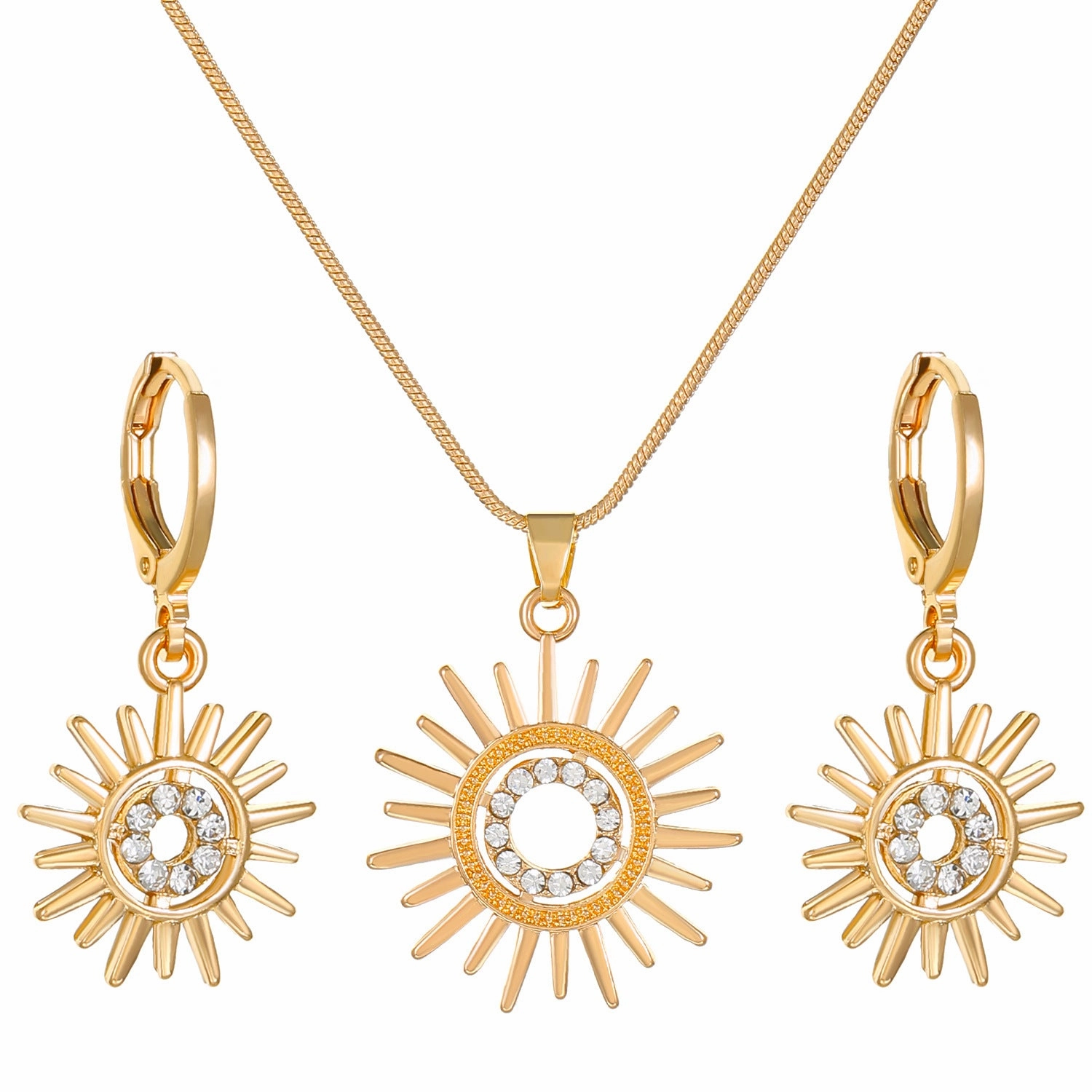 Wholesale Devil's Eye Alloy Necklace Earring Set