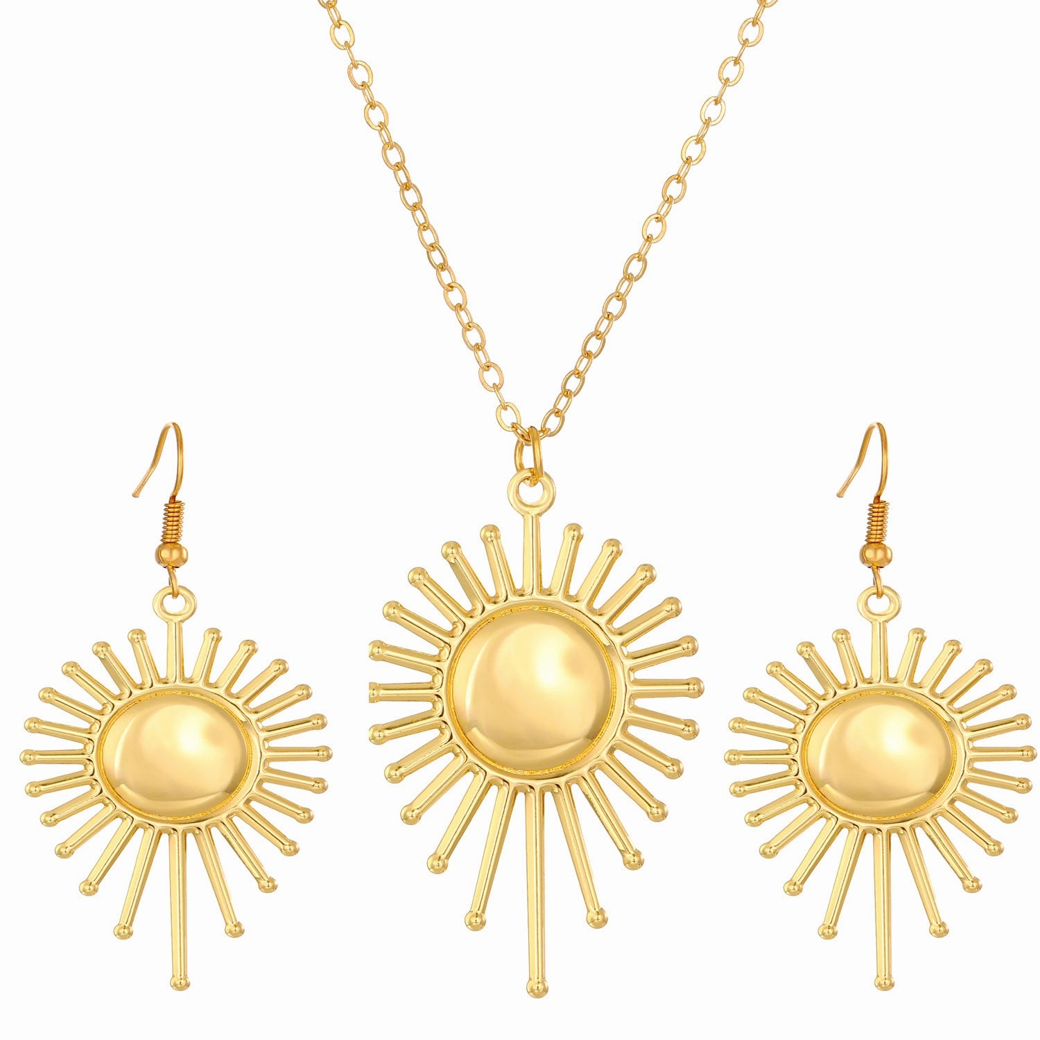 Wholesale Devil's Eye Alloy Necklace Earring Set