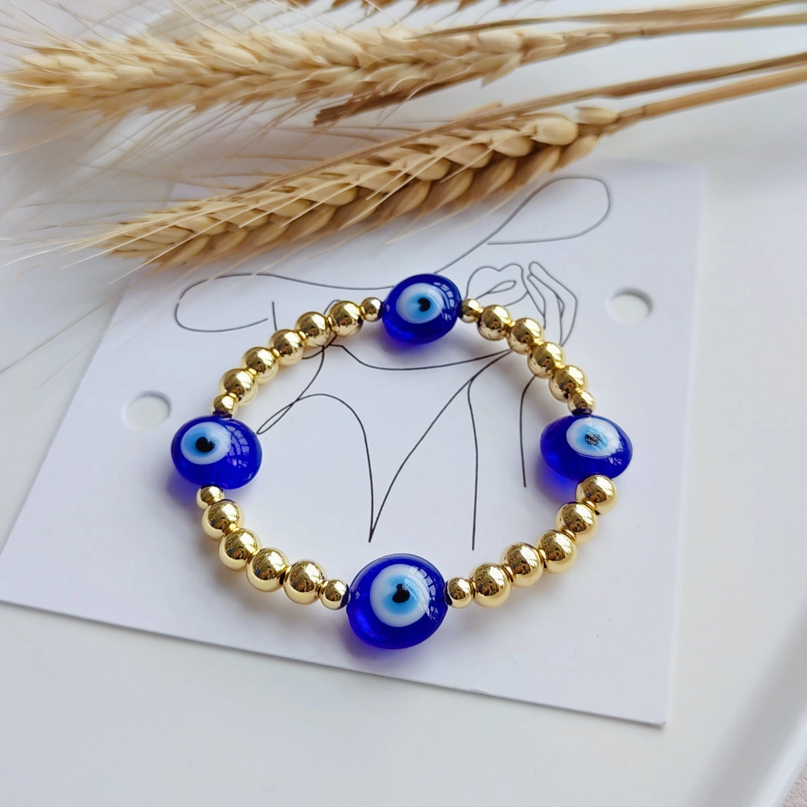 Wholesale Devil's Eye Glass Bracelet