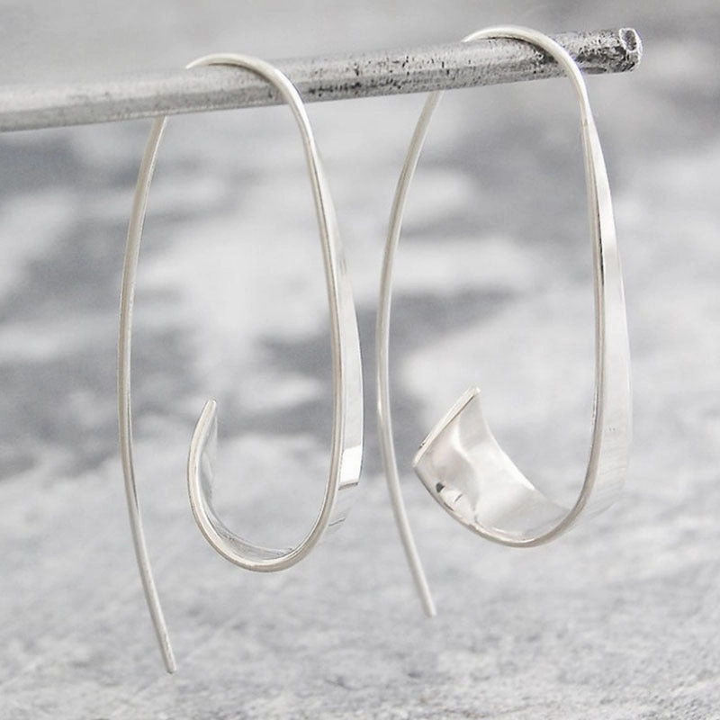 Wholesale Devil's Eye Moon Metal Long Earrings