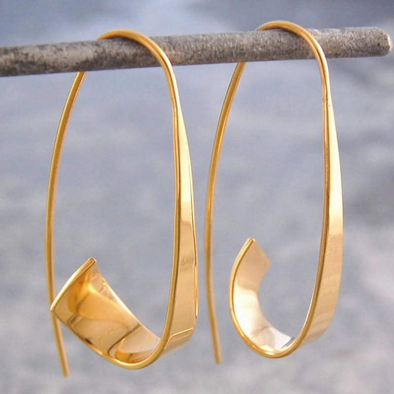 Wholesale Devil's Eye Moon Metal Long Earrings