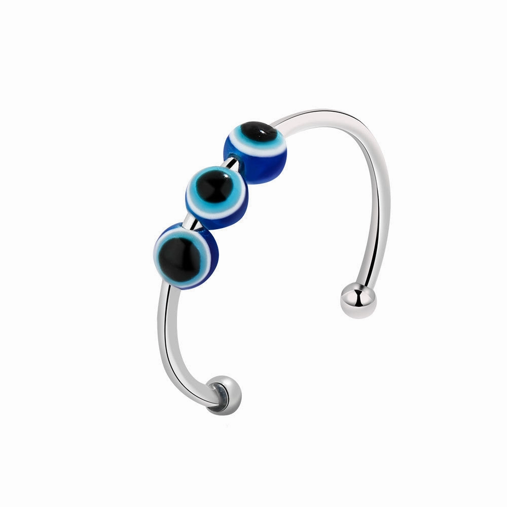 Wholesale Devil's Eye Rotating Decompression Copper Ring