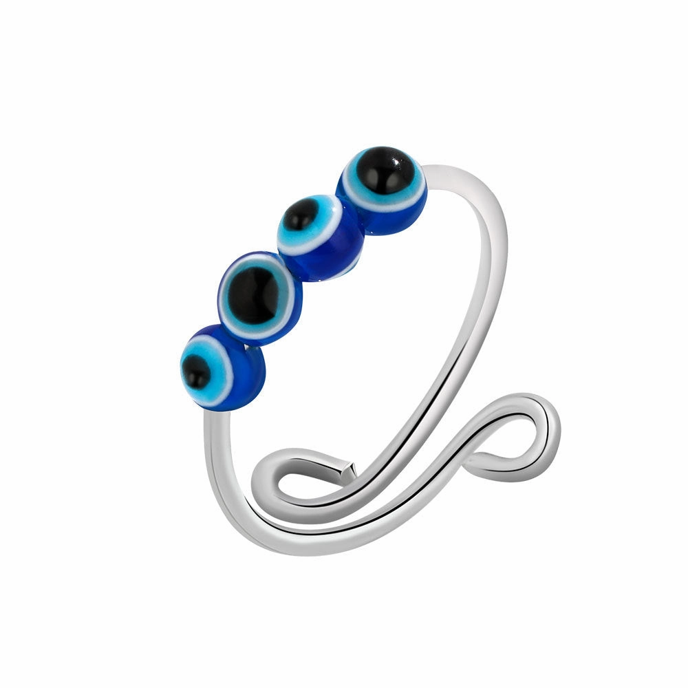Wholesale Devil's Eye Rotating Decompression Copper Ring