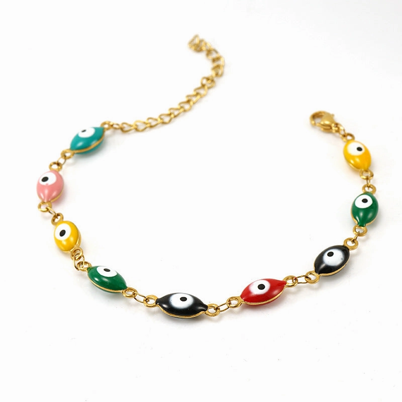 Wholesale Devil's Eye Stainless Steel 18K Titanium Steel Bracelet
