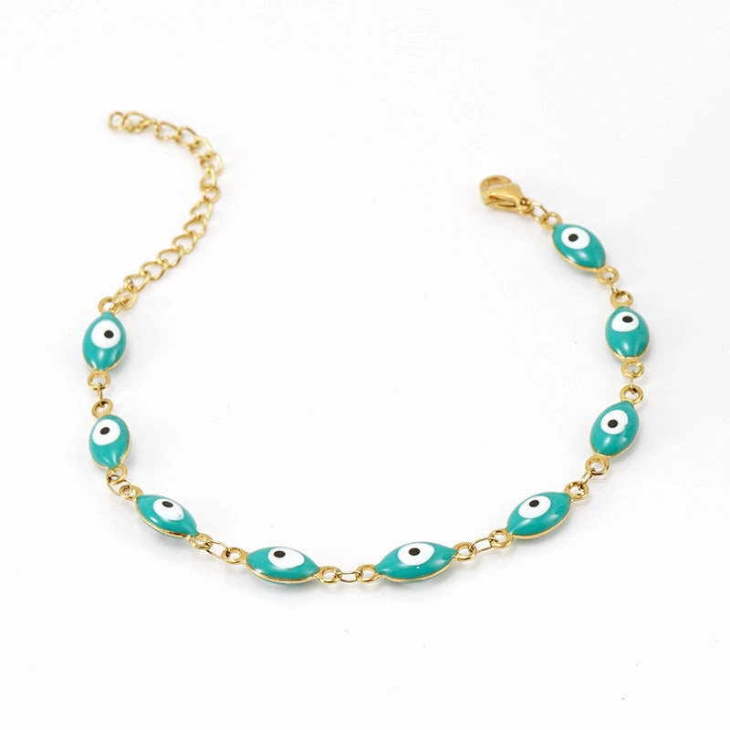Wholesale Devil's Eye Stainless Steel 18K Titanium Steel Bracelet