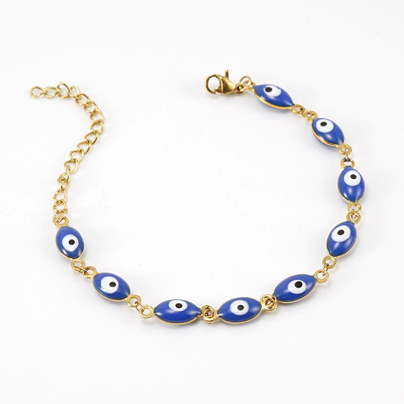 Wholesale Devil's Eye Stainless Steel 18K Titanium Steel Bracelet