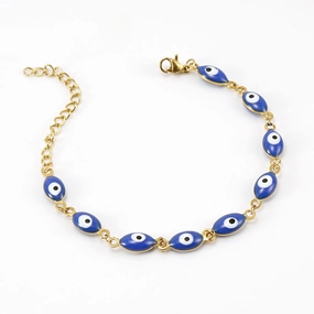 Wholesale Devil's Eye Stainless Steel 18K Titanium Steel Bracelet