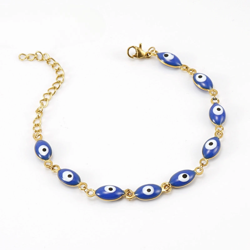 Wholesale Devil's Eye Stainless Steel 18K Titanium Steel Bracelet