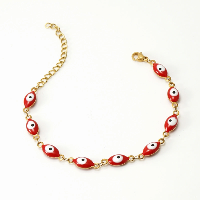 Wholesale Devil's Eye Stainless Steel 18K Titanium Steel Bracelet