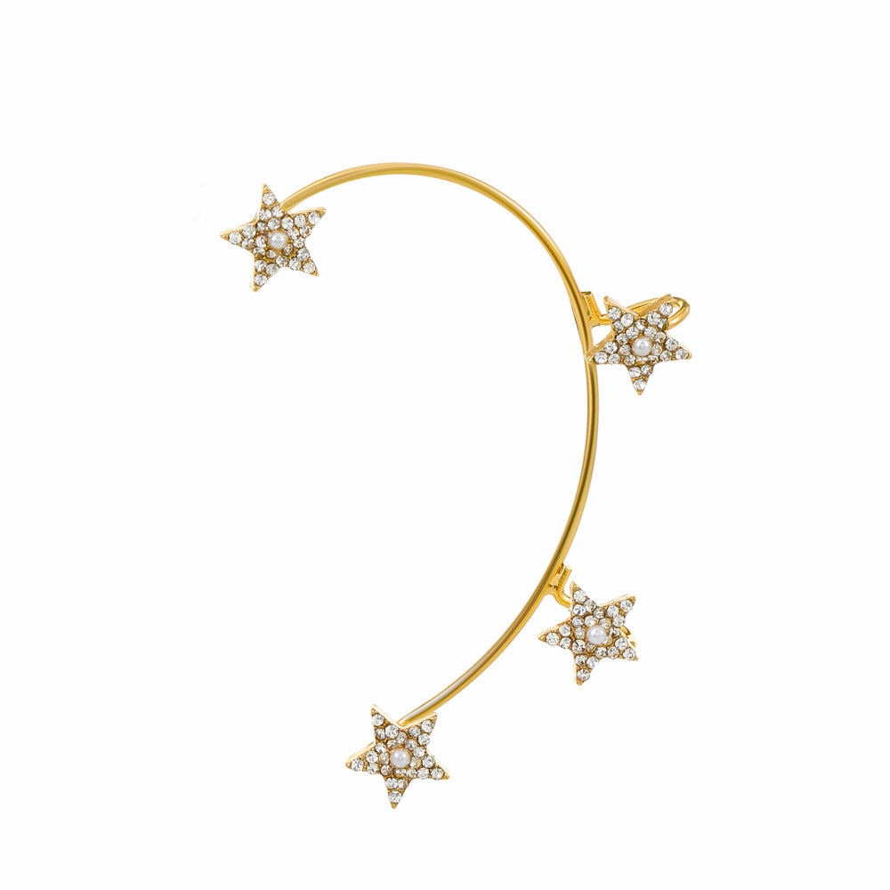 Wholesale Diamond Butterfly Ear Cuff Alloy Earrings