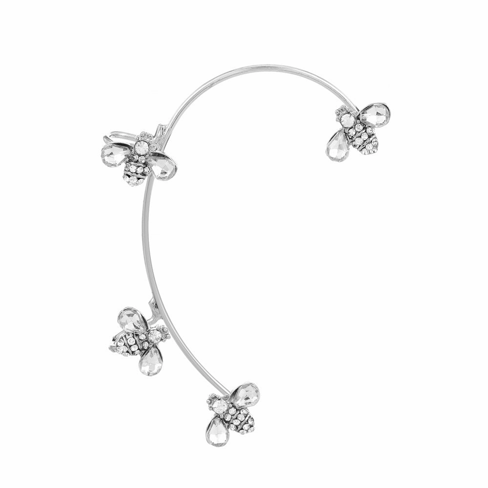 Wholesale Diamond Butterfly Ear Cuff Alloy Earrings