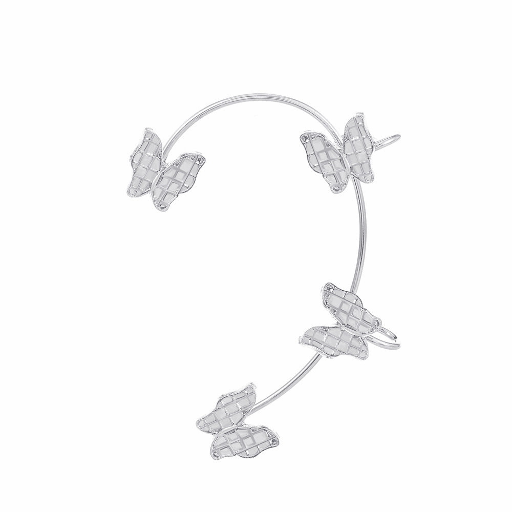 Wholesale Diamond Butterfly Ear Cuff Alloy Earrings