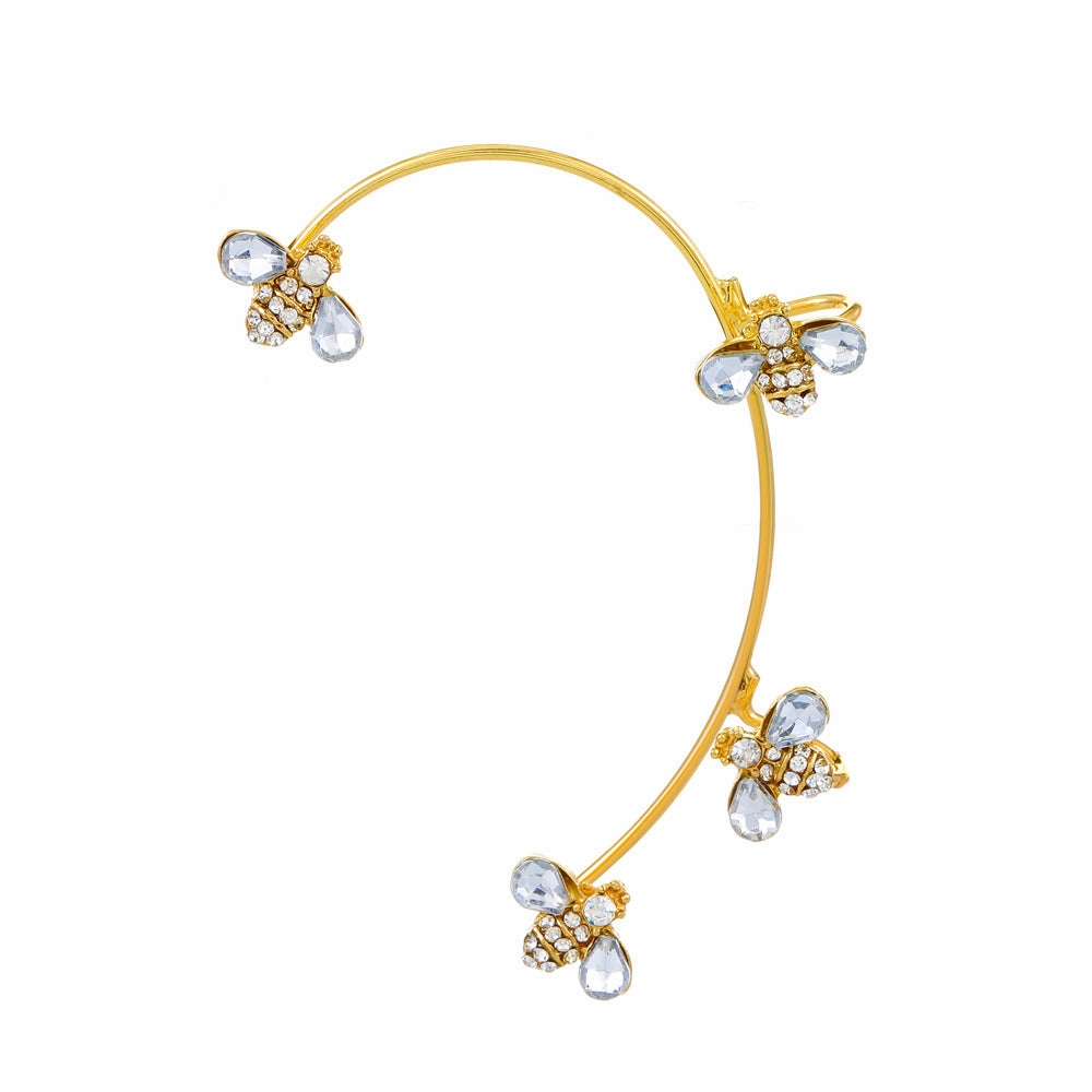 Wholesale Diamond Butterfly Ear Cuff Alloy Earrings