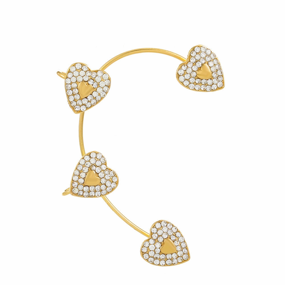 Wholesale Diamond Butterfly Ear Cuff Alloy Earrings