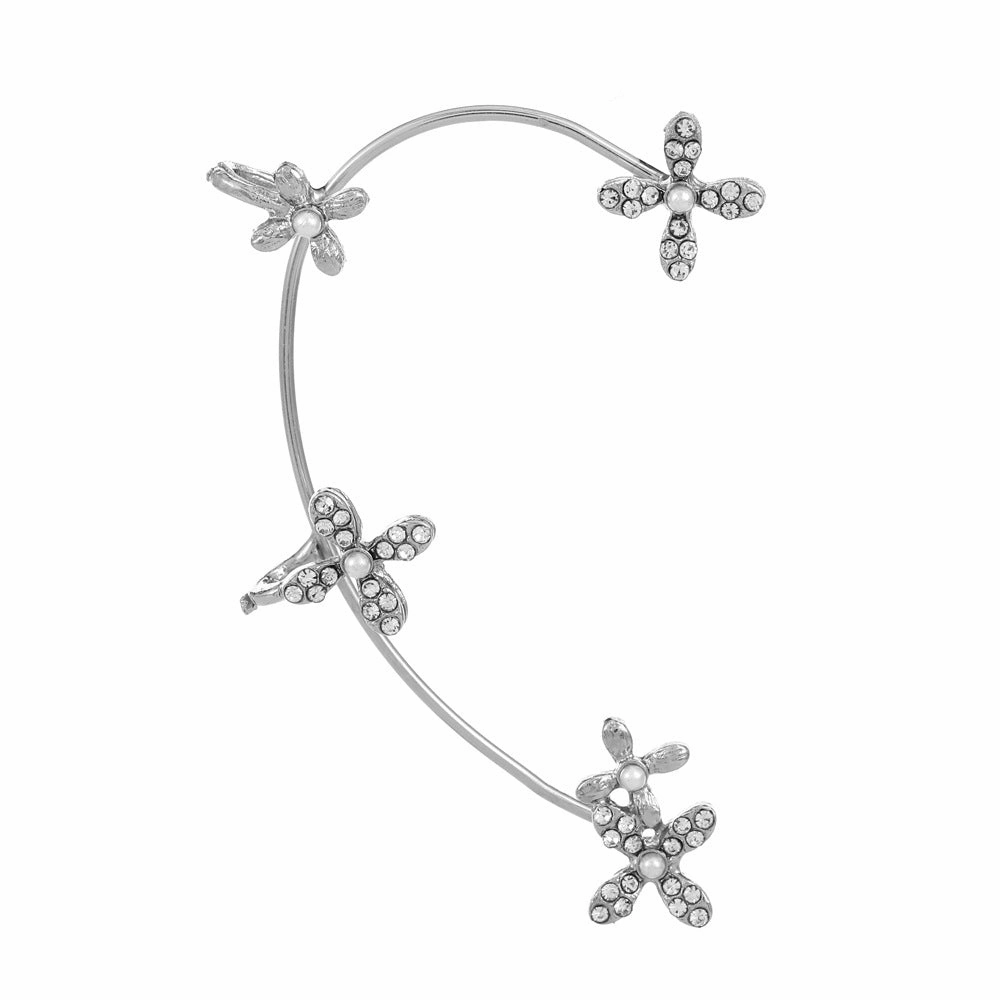Wholesale Diamond Butterfly Ear Cuff Alloy Earrings