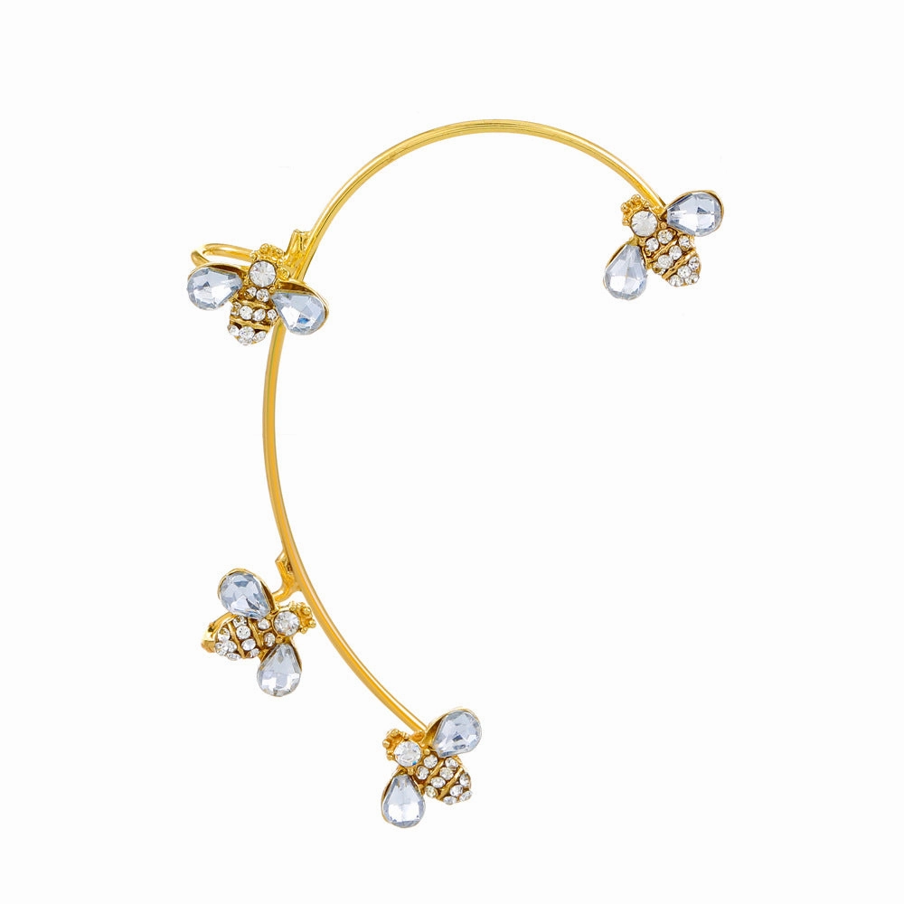 Wholesale Diamond Butterfly Ear Cuff Alloy Earrings