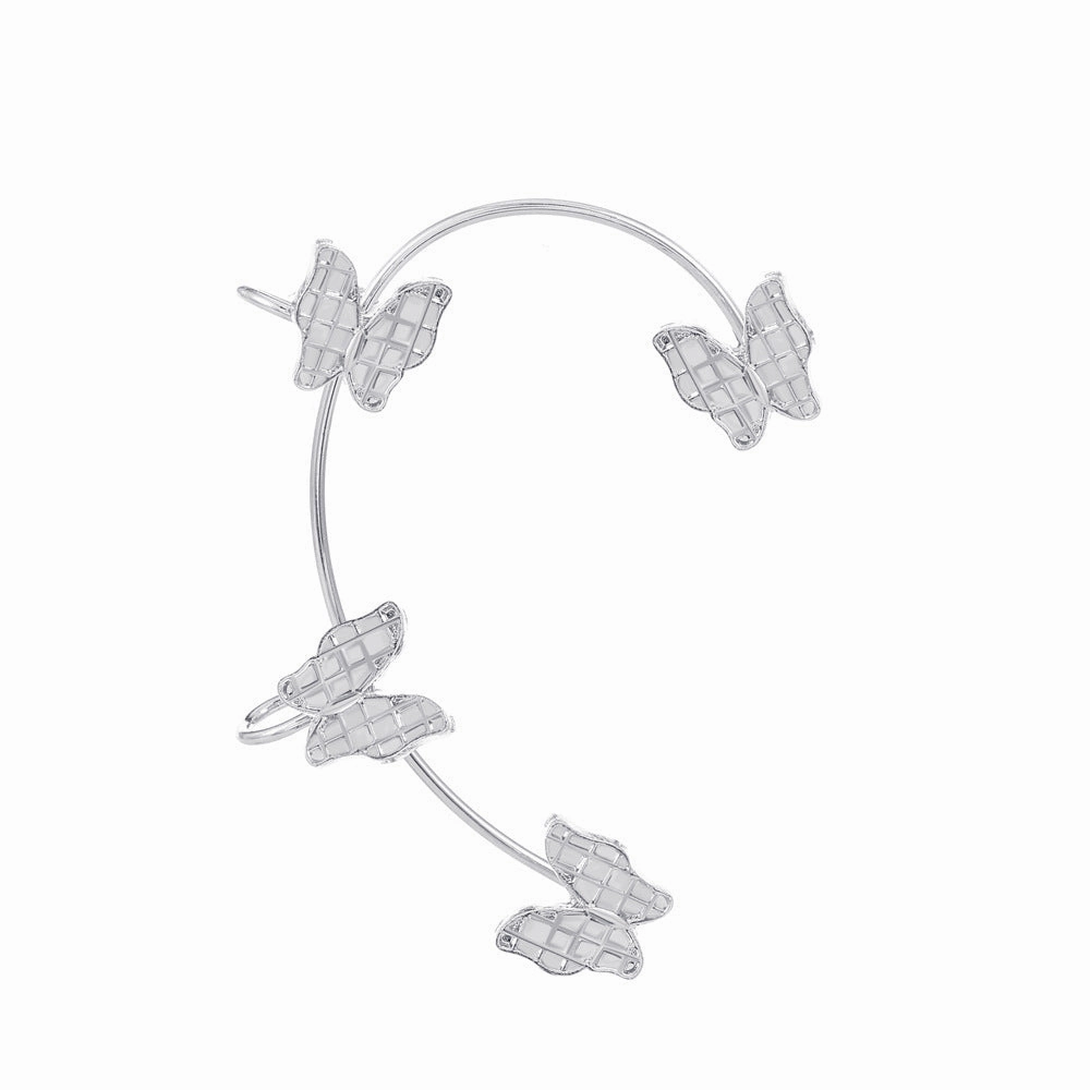 Wholesale Diamond Butterfly Ear Cuff Alloy Earrings