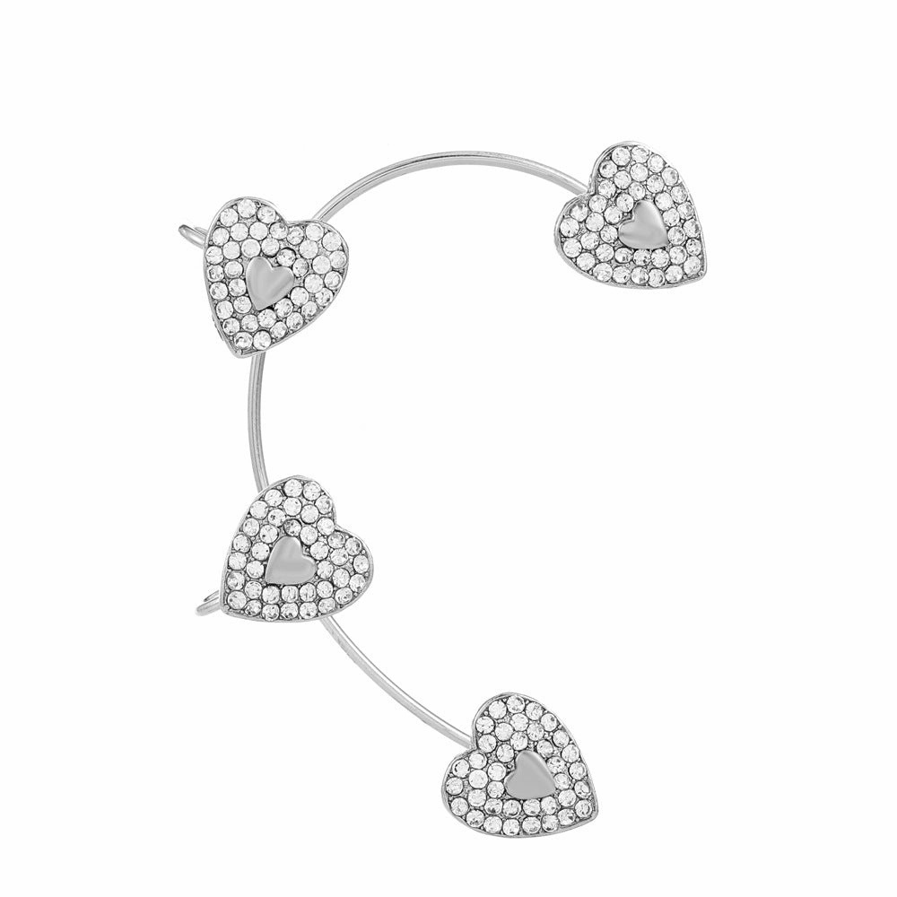 Wholesale Diamond Butterfly Ear Cuff Alloy Earrings