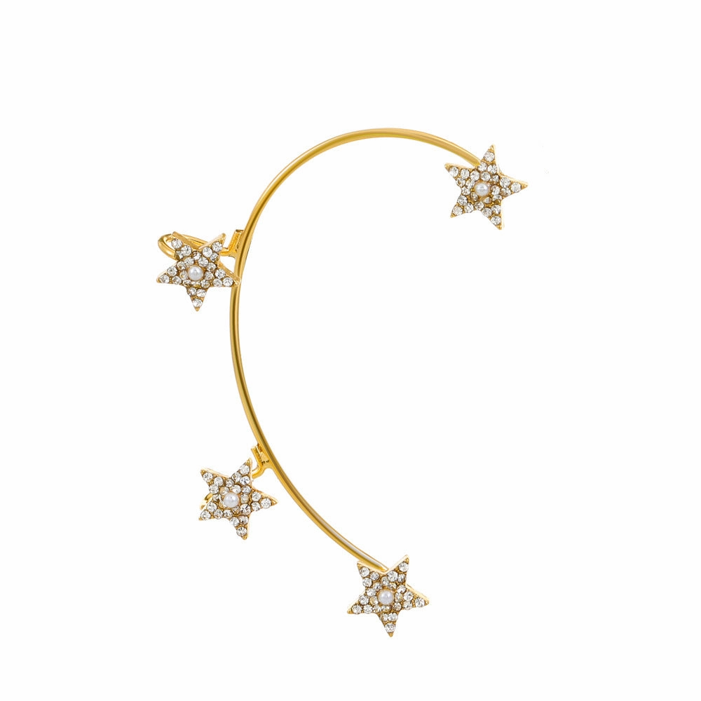 Wholesale Diamond Butterfly Ear Cuff Alloy Earrings
